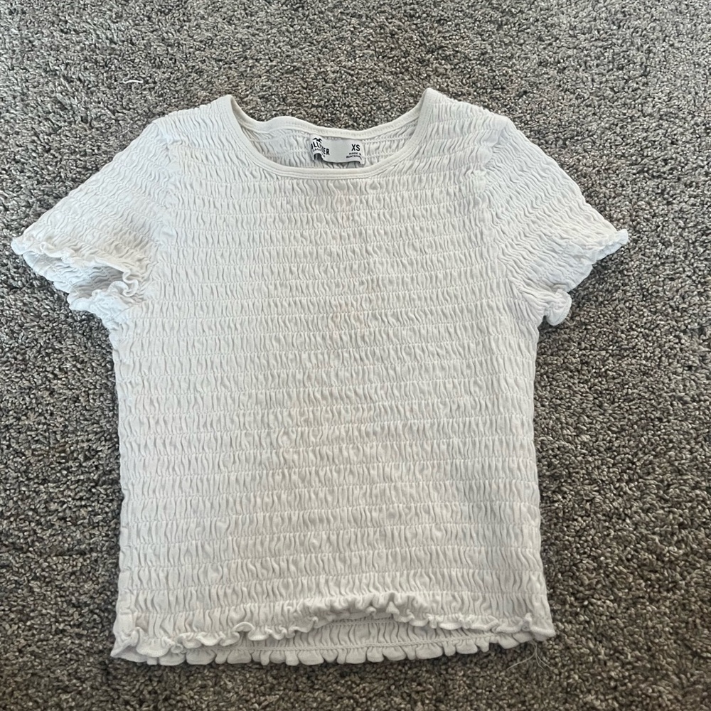 White Hollister tight shirt